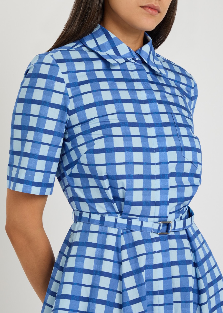 Emilia Wickstead Rubie Checked Cotton Midi Shirt Dress - 5
