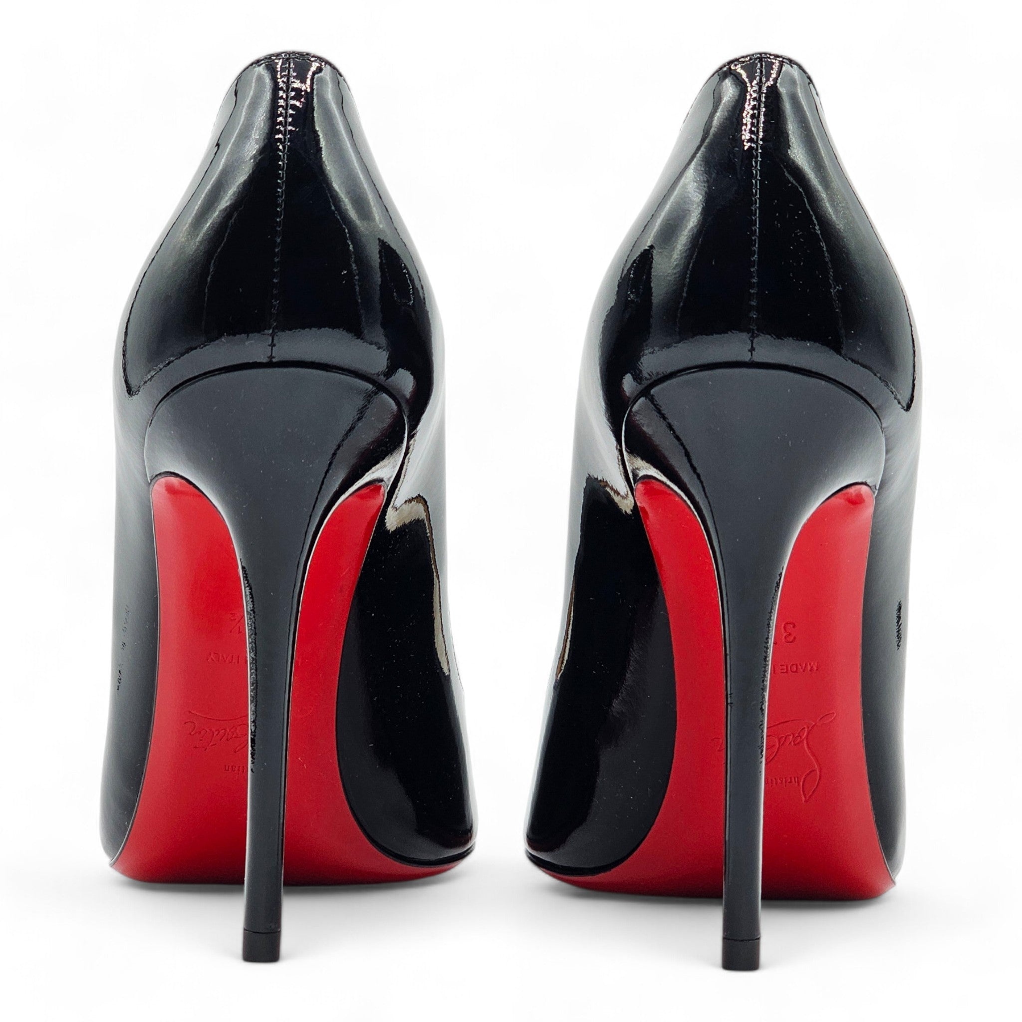 Christian Louboutin Hot Chick Pumps 100mm - Patent Leather - Black - 4