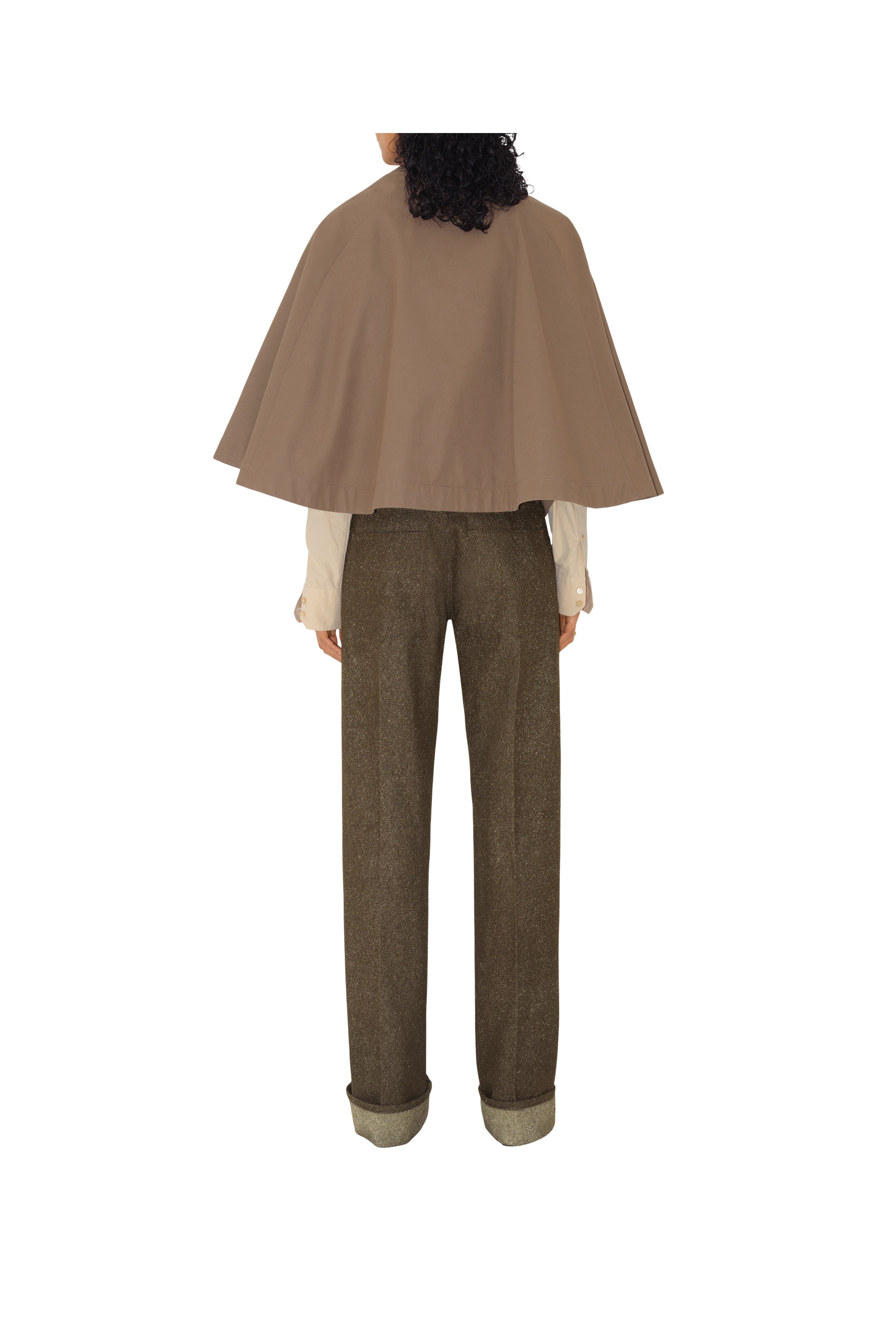 burberry Cotton Blend Cape in Trail at Nordstrom - 4