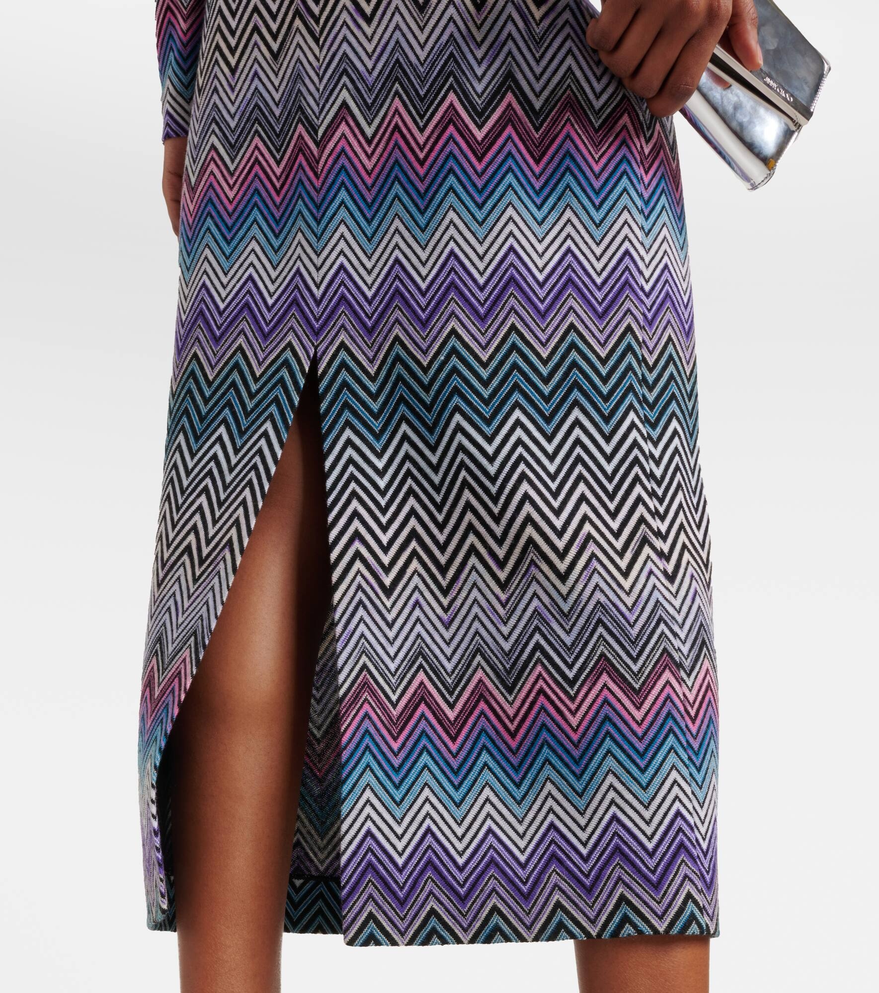 Zig Zag turtleneck dress - 5