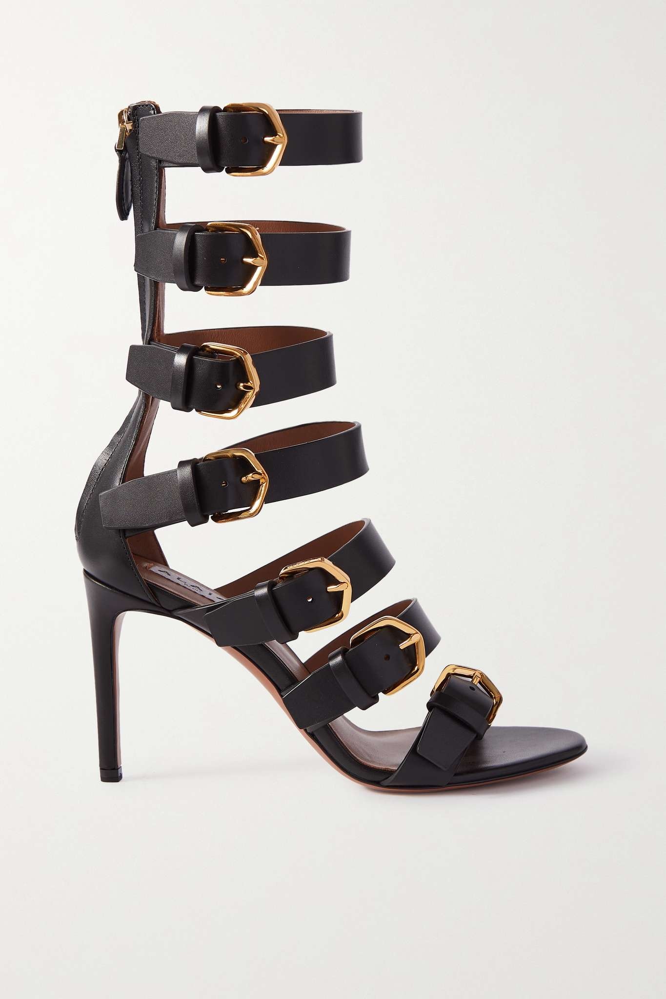 Boucles 90 buckled leather sandals - 1