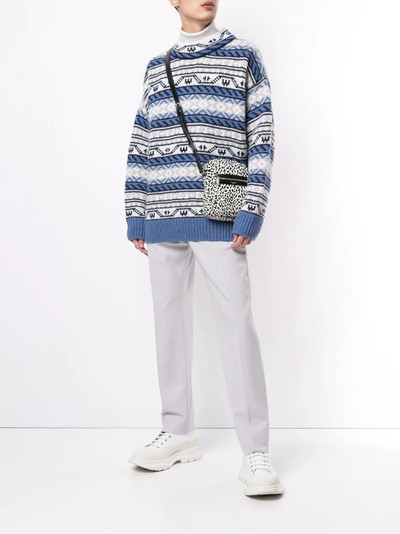 We11done fair isle rib-trimmed jumper outlook