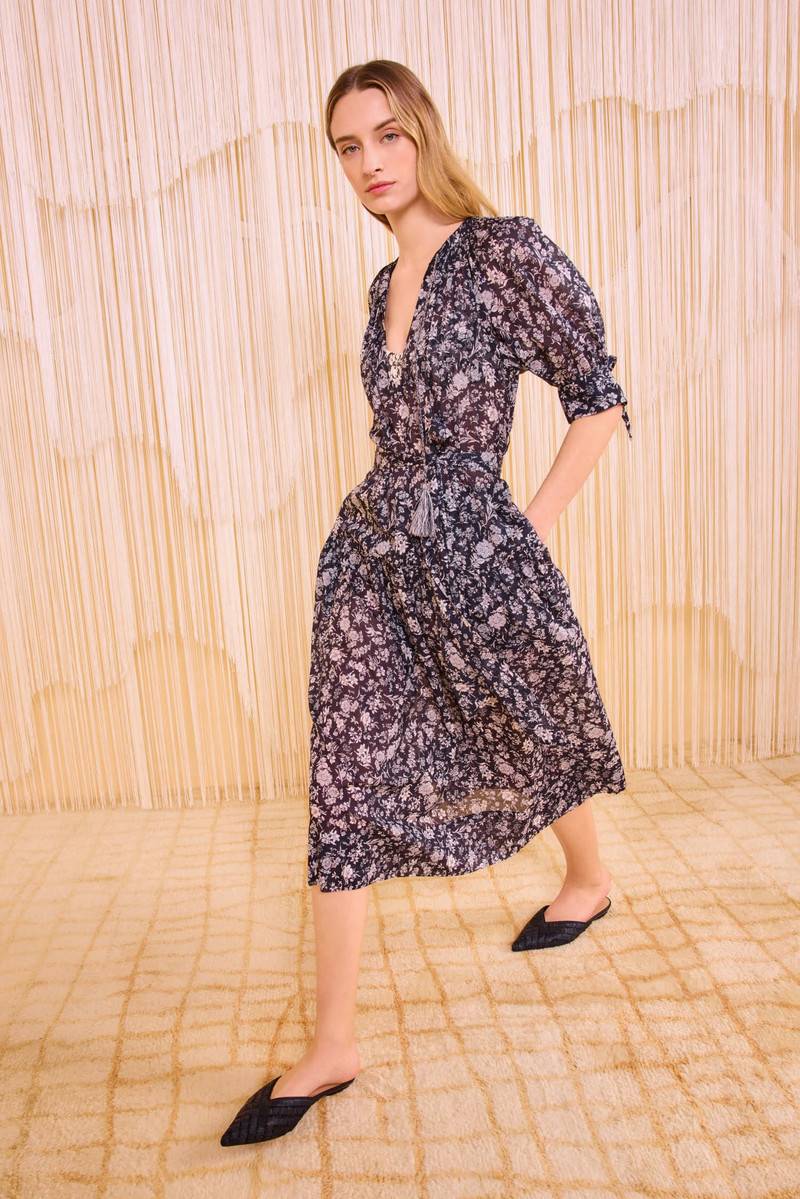 Selena Puff Sleeve Dress Coverup 1