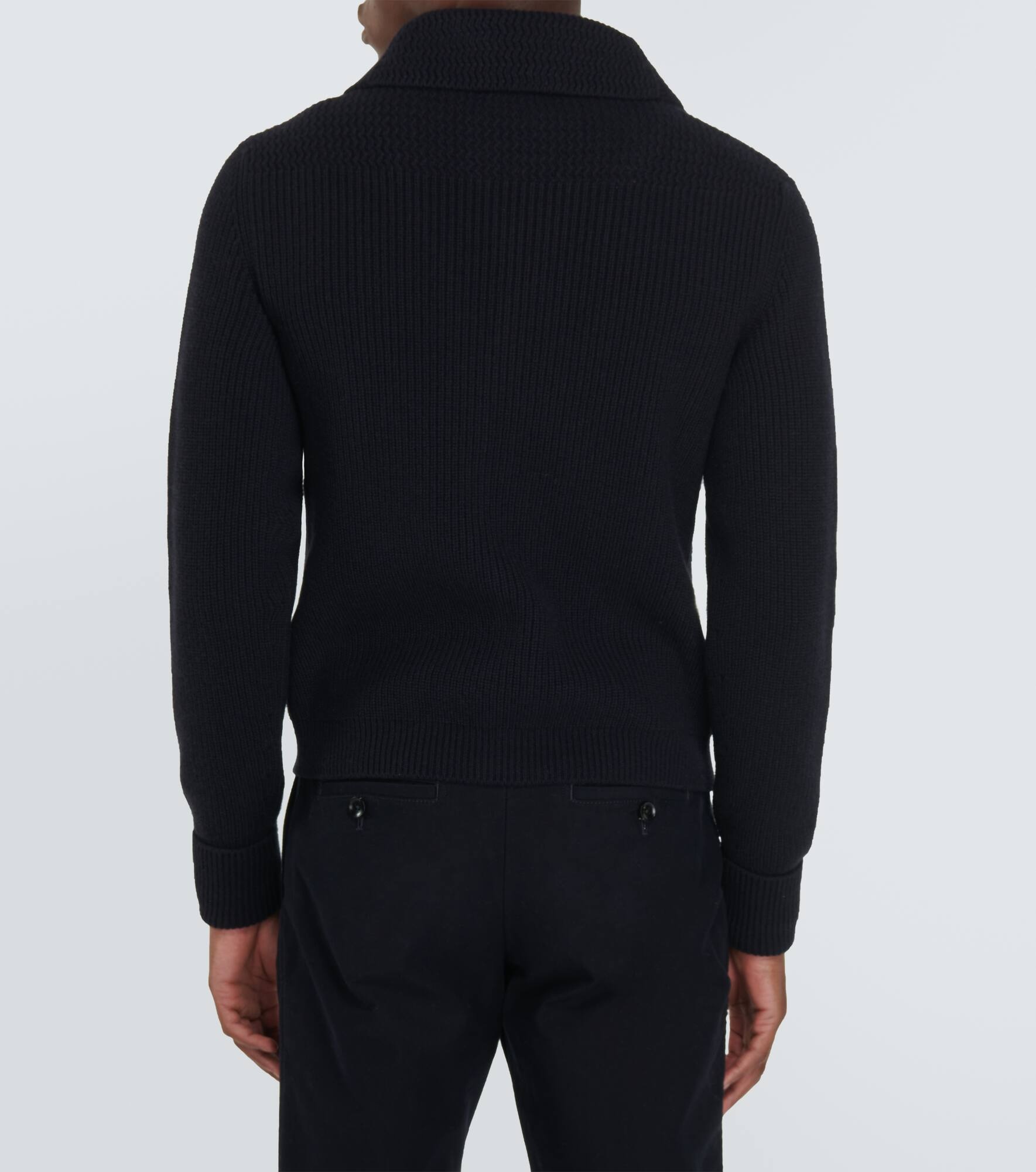 Ribbed-knit cashmere cardigan - 4