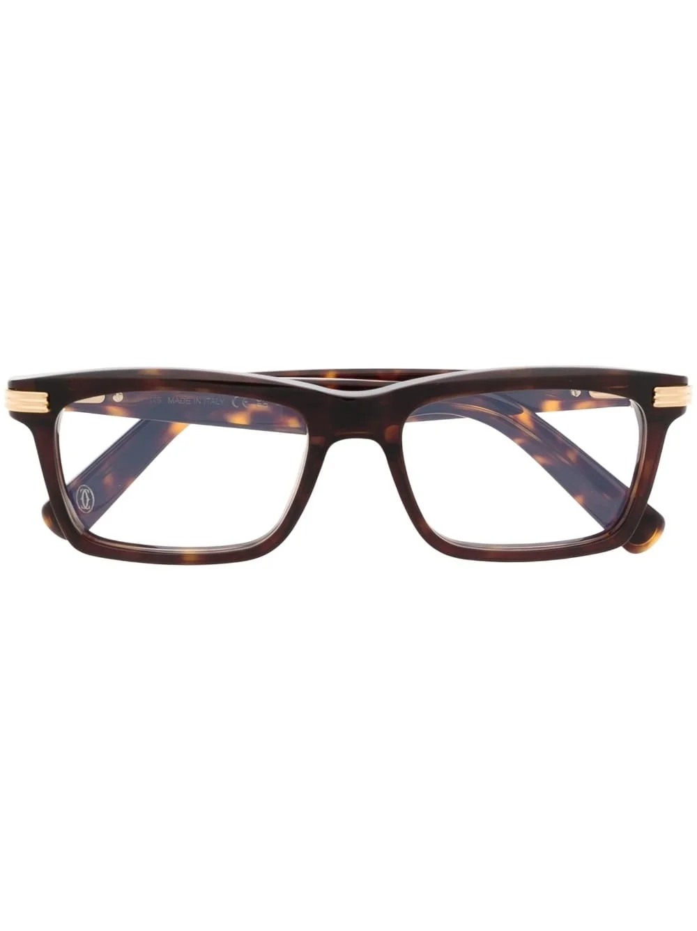 engraved-detail square glasses - 1