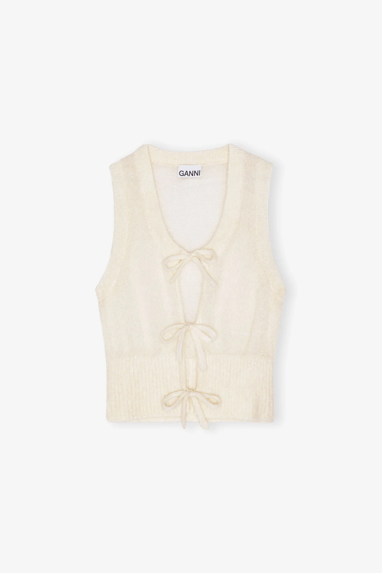 OFF-WHITE TIE STRING VEST - 1
