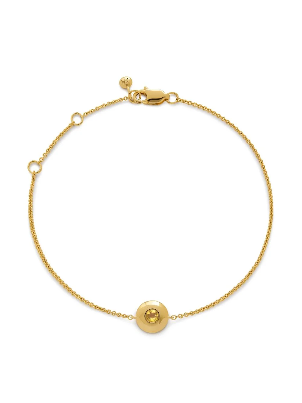 18kt gold vermeil November Birthstone bracelet - 1