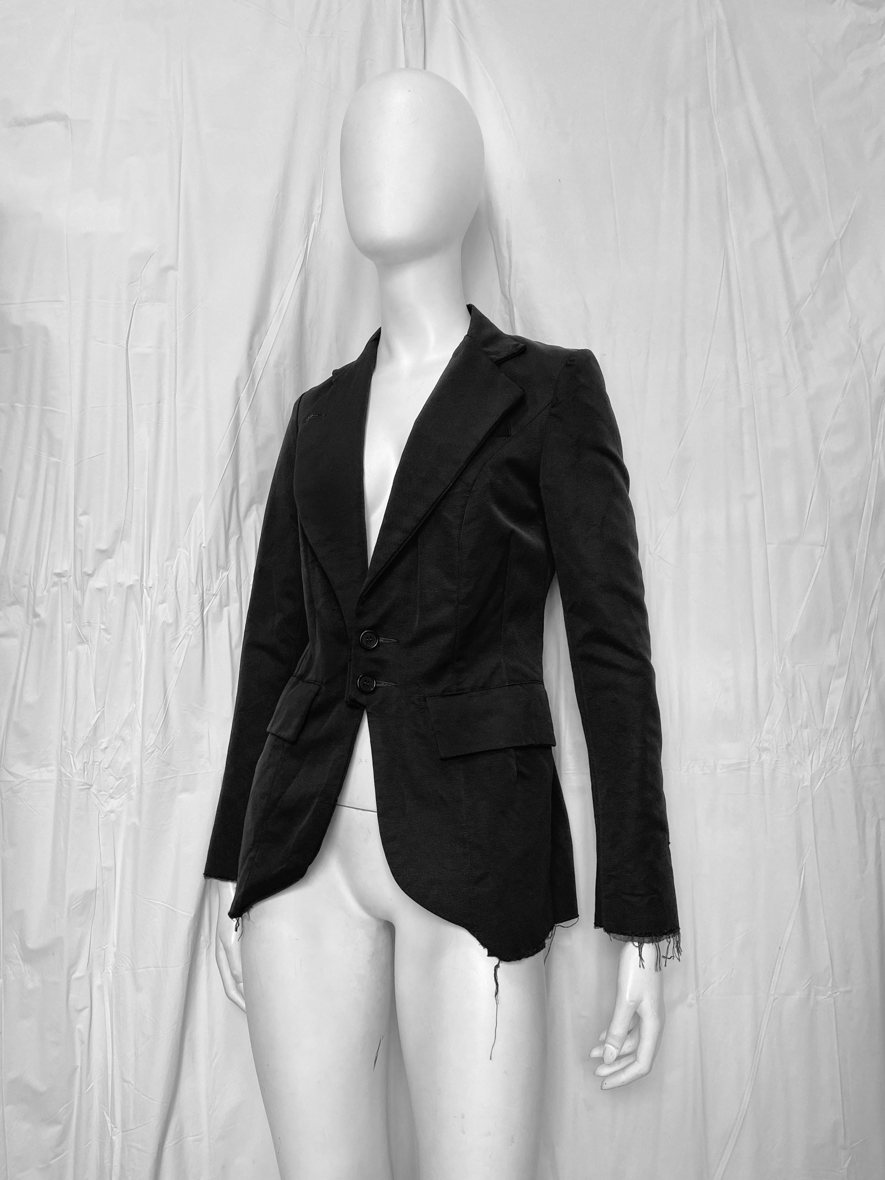 zOthers - BWNT Elena Dawson 2014 Black Classic Silk Blazer XS - 9