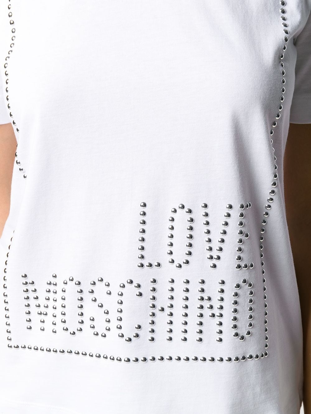 logo studded T-shirt - 5