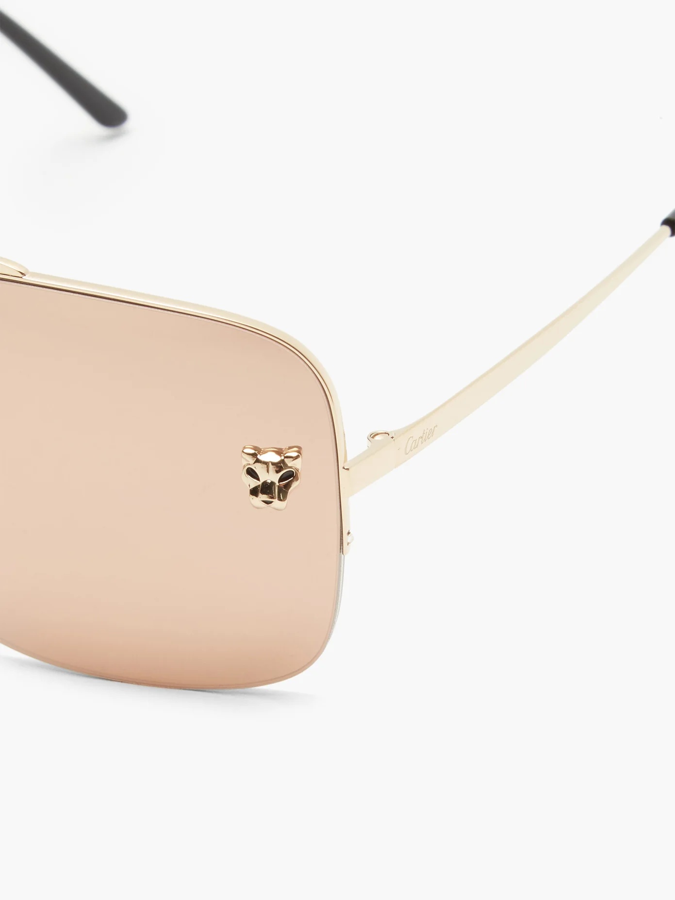 Panthère de Cartier square metal sunglasses - 2