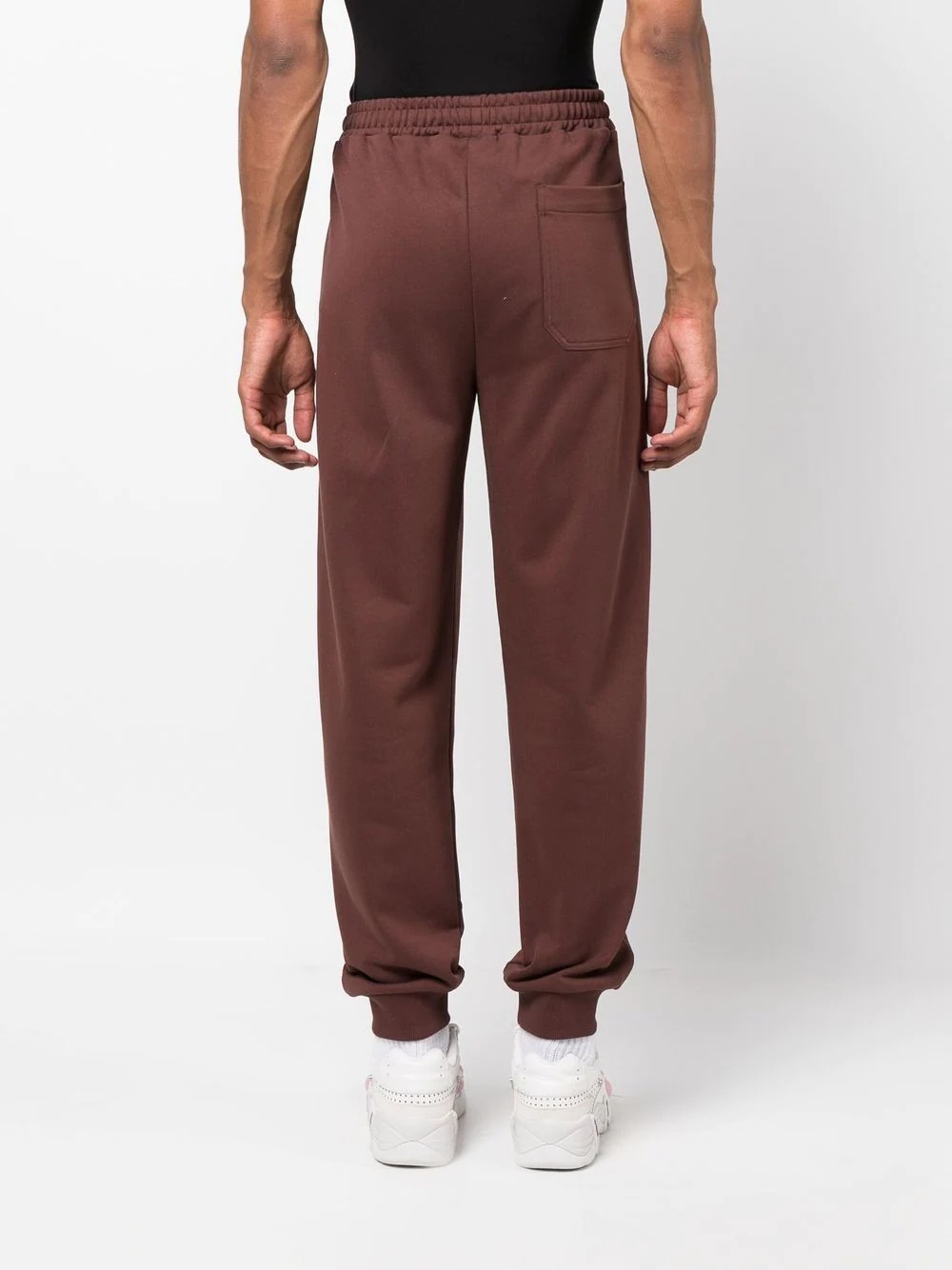logo-patch tapered joggers - 4