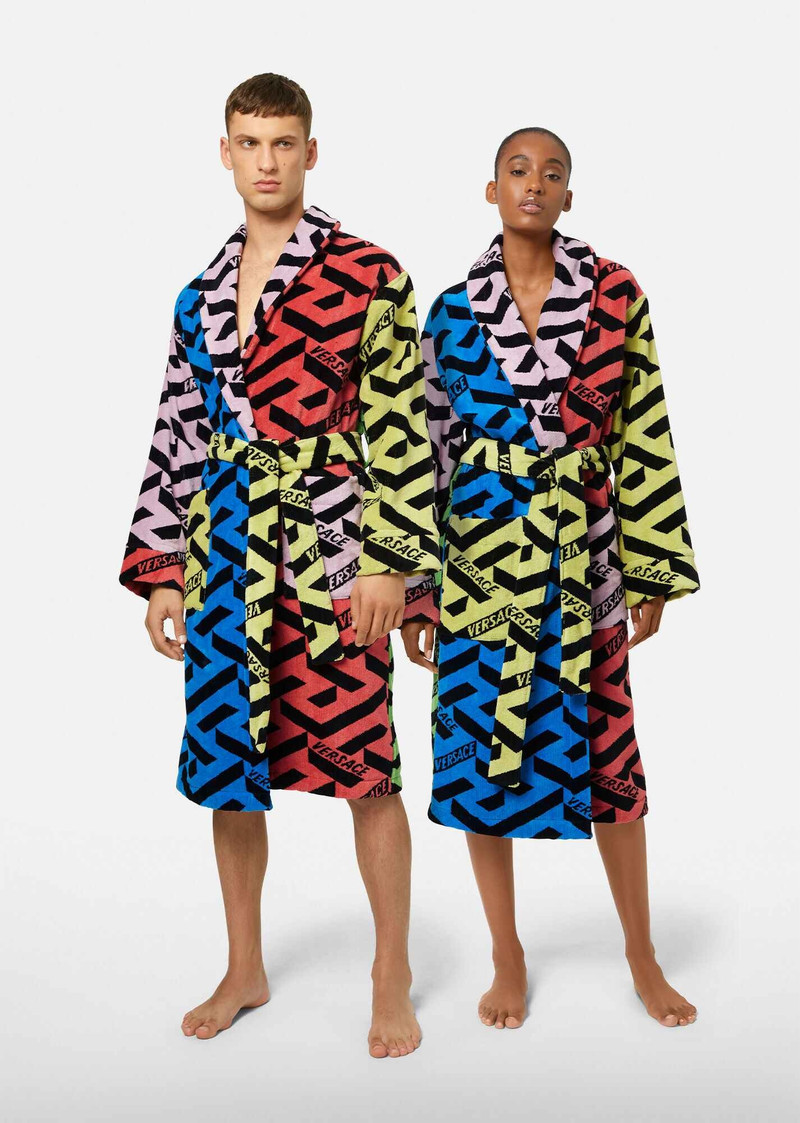 VERSACE La Greca Multi-coloured Bathrobe outlook