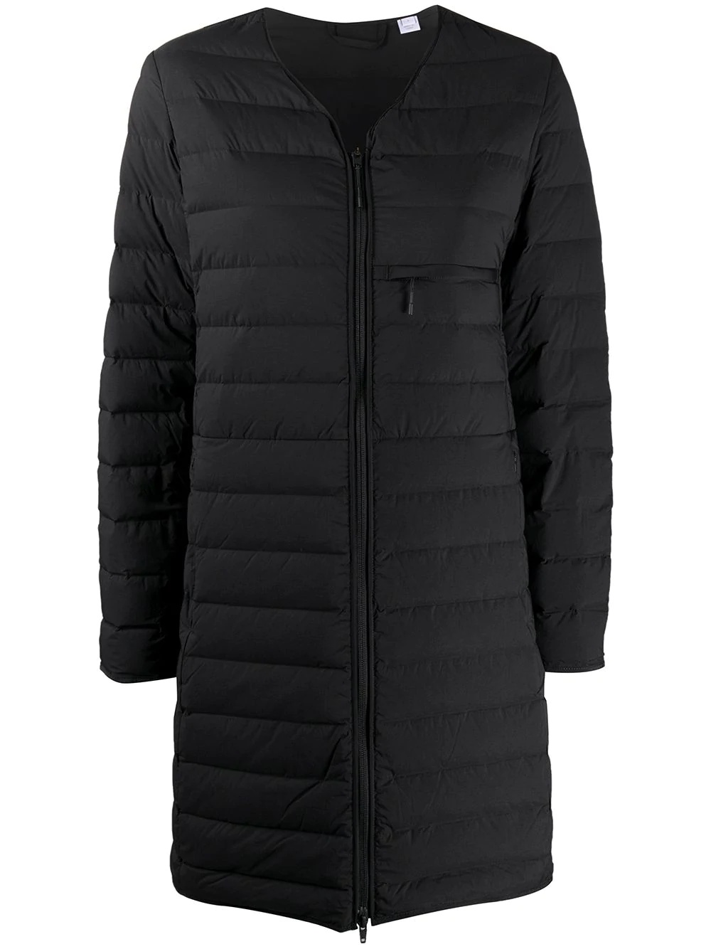 v-neck puffer jacket - 1