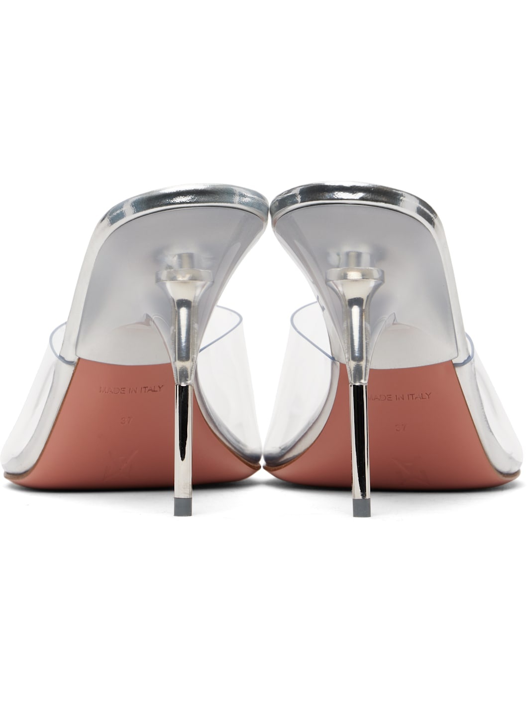Transparent Bianca Glass Slipper 95 Mules - 2