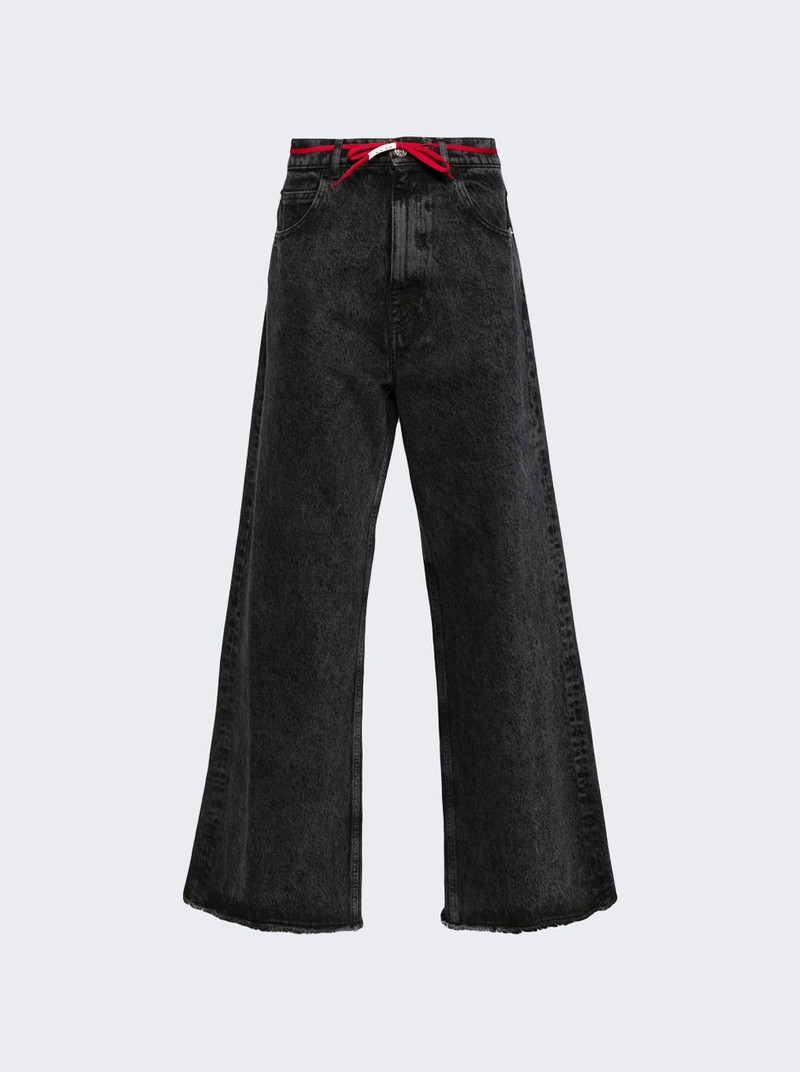 Raw Edge Jeans Black 1