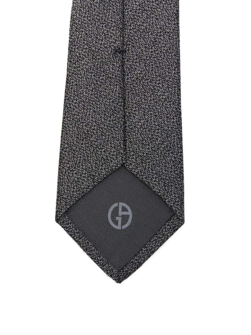 speckled silk-mohair tie - 2