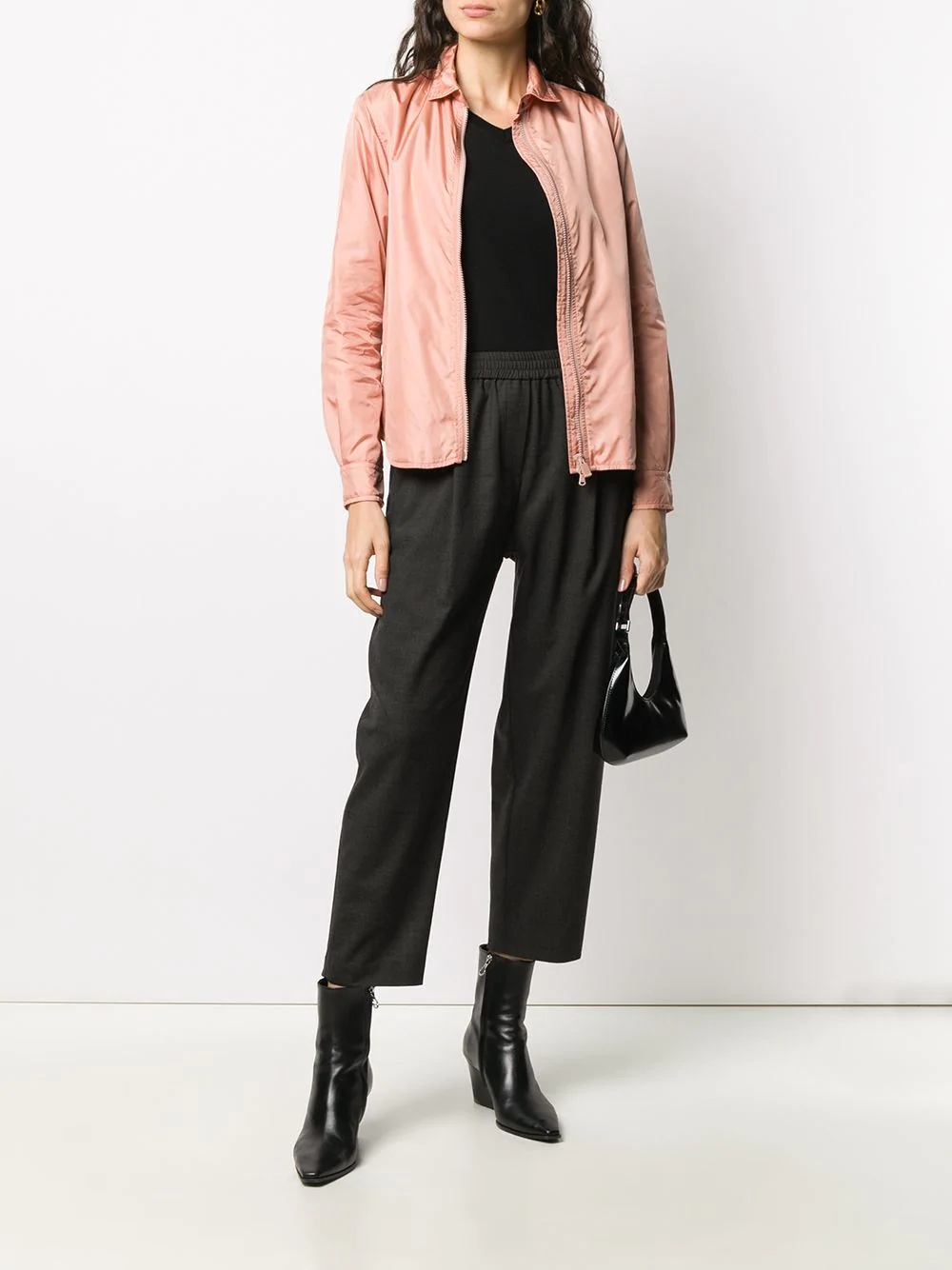 zip-through shirt jacket  - 2