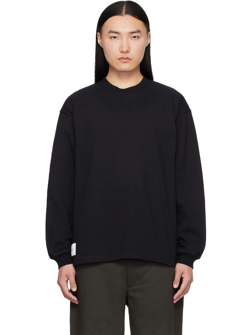 Black SIGN-YD Long Sleeve T-shirt - 1