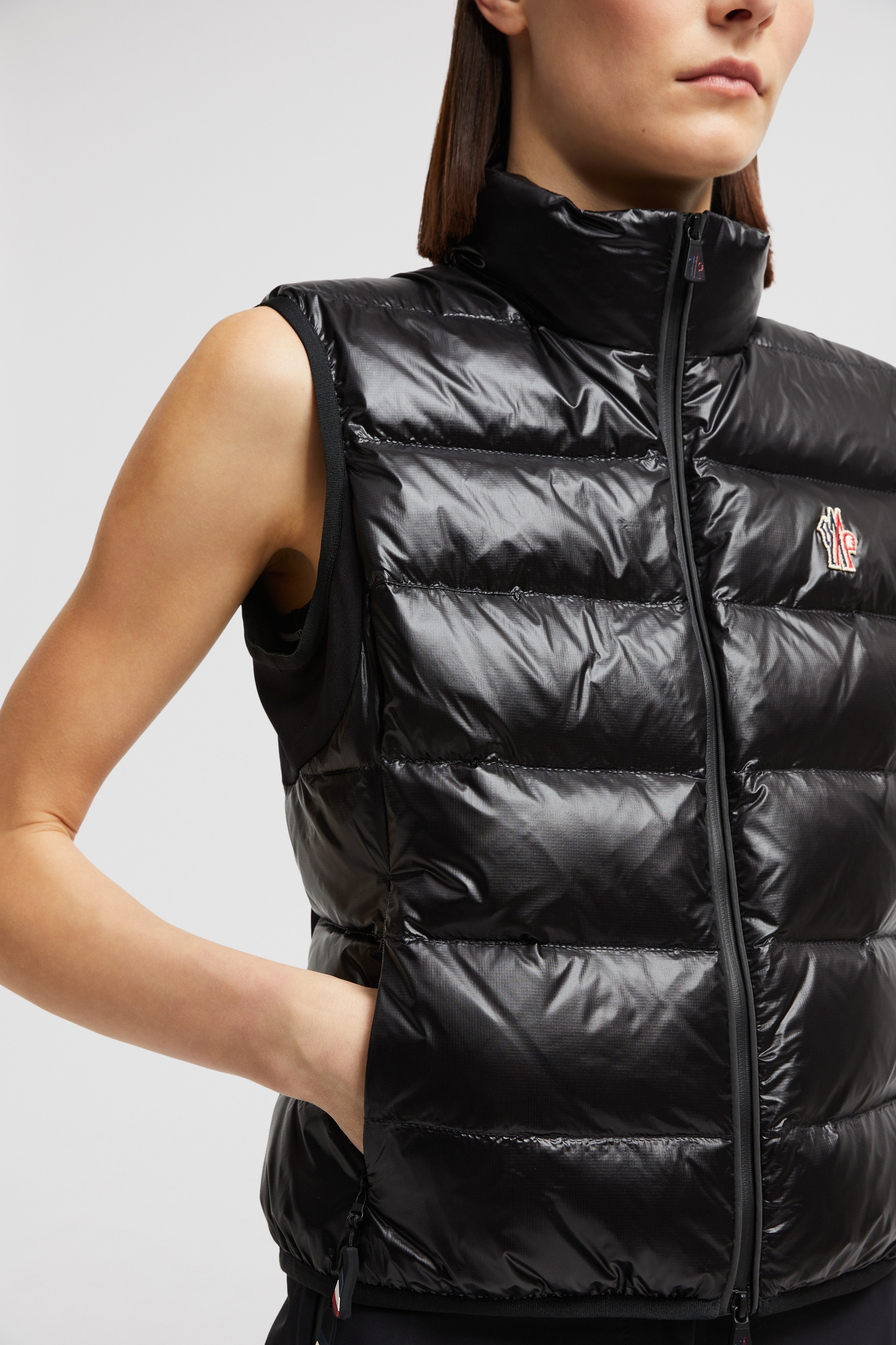 Padded Zip-Up Jersey Vest - 6