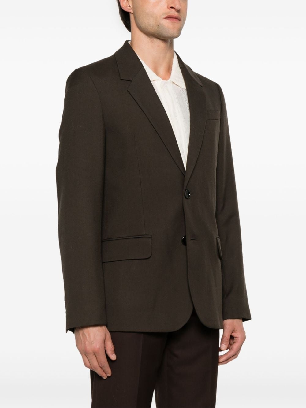 virgin wool blazer - 3