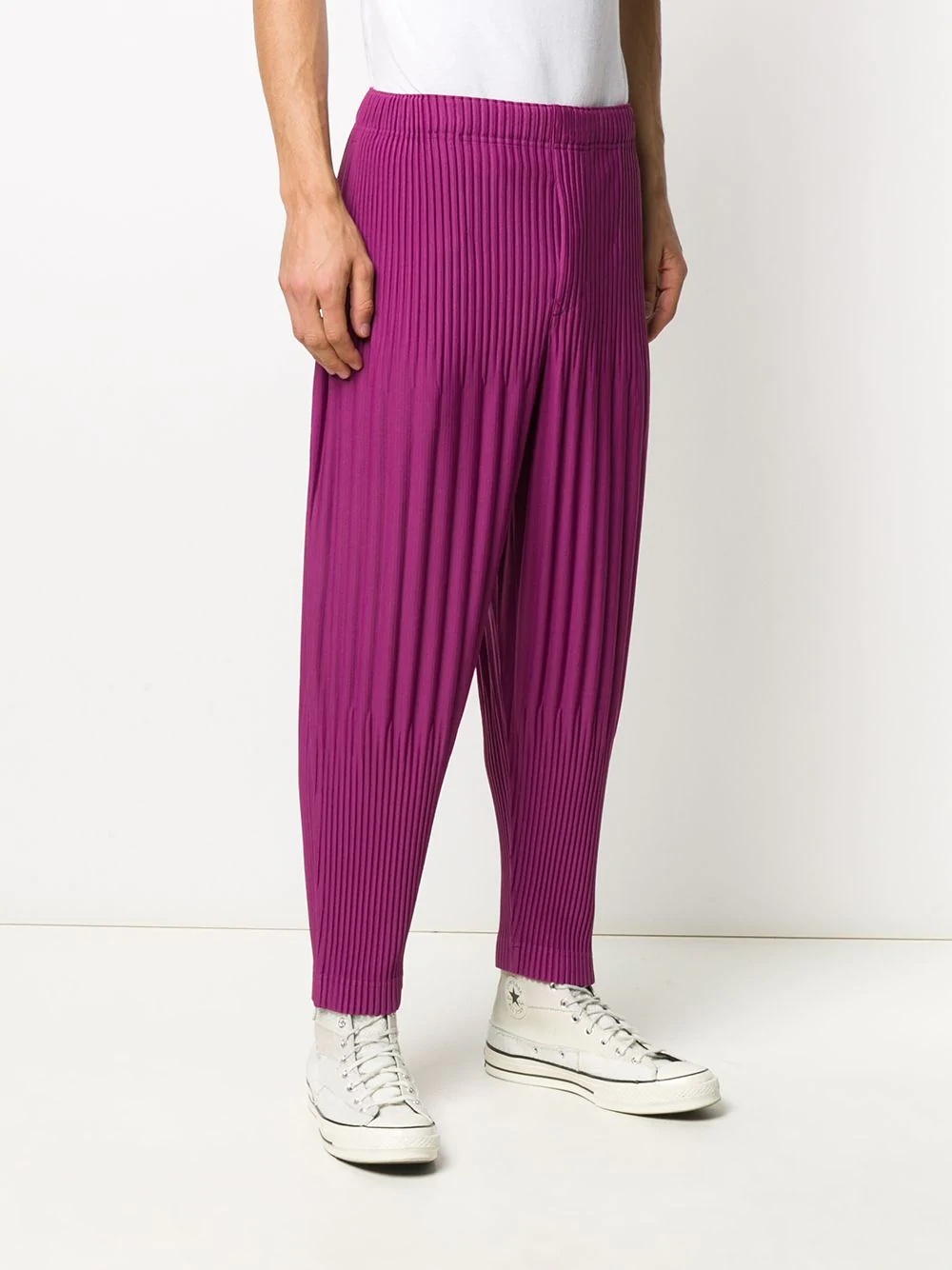 pleated tapered trousers - 3