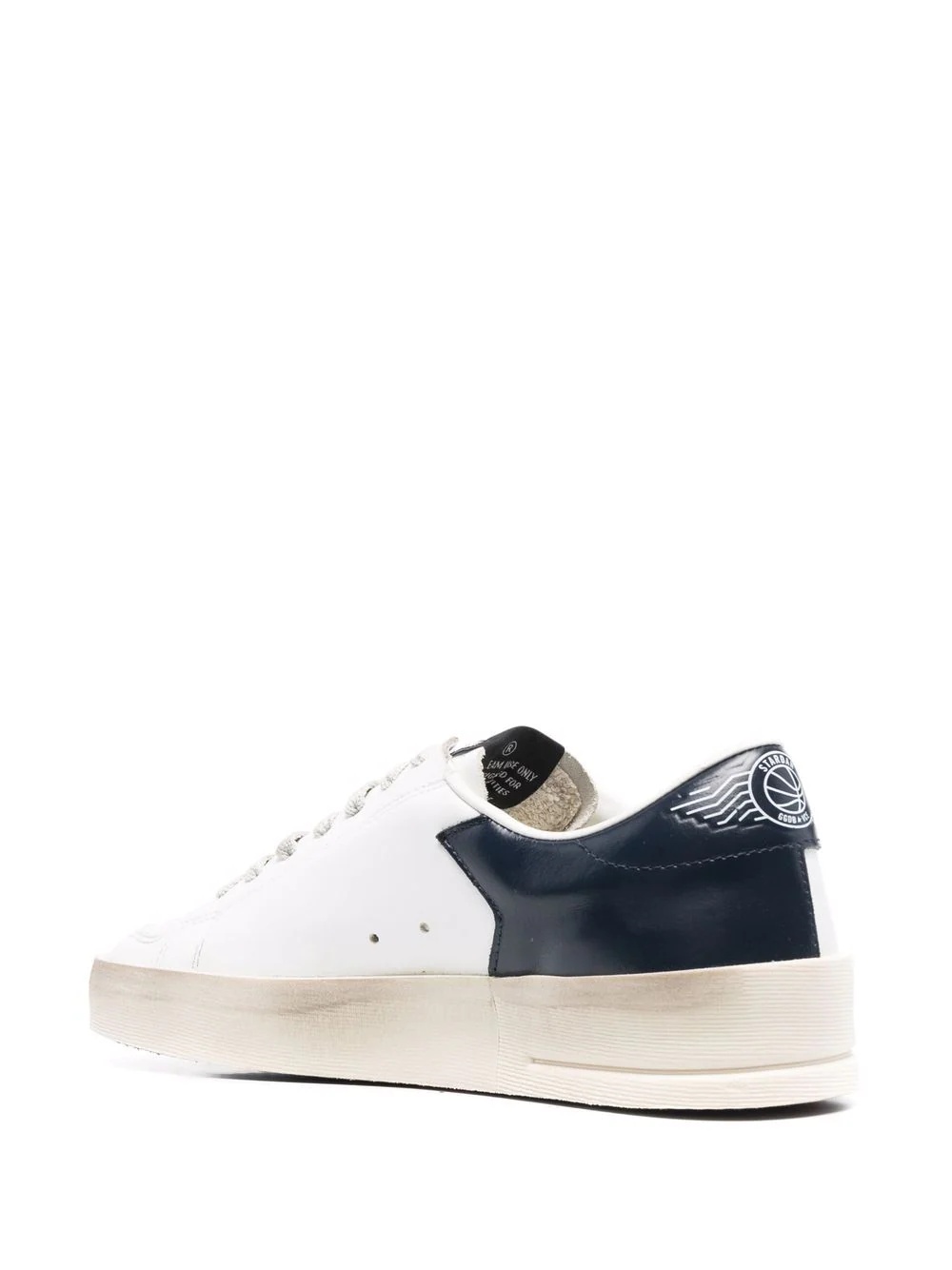star-patch lace-up sneakers - 3