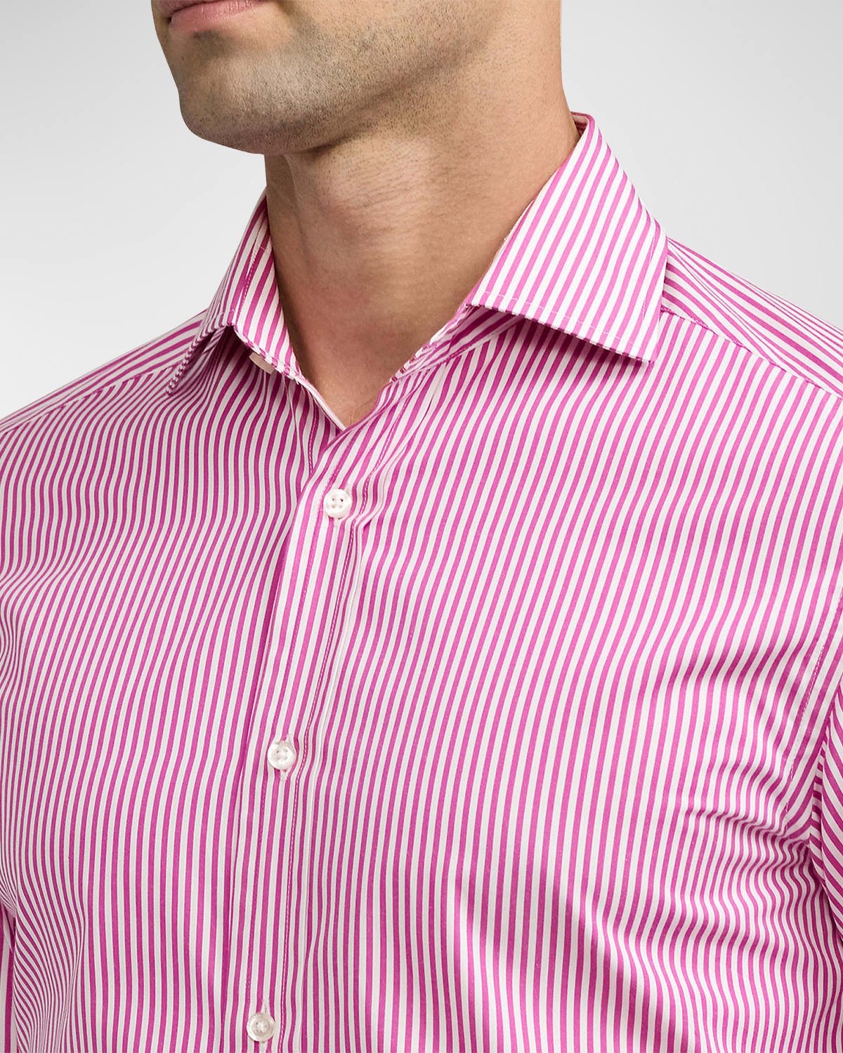 Men's Bengal Stripe Poplin Sport Shirt - 5