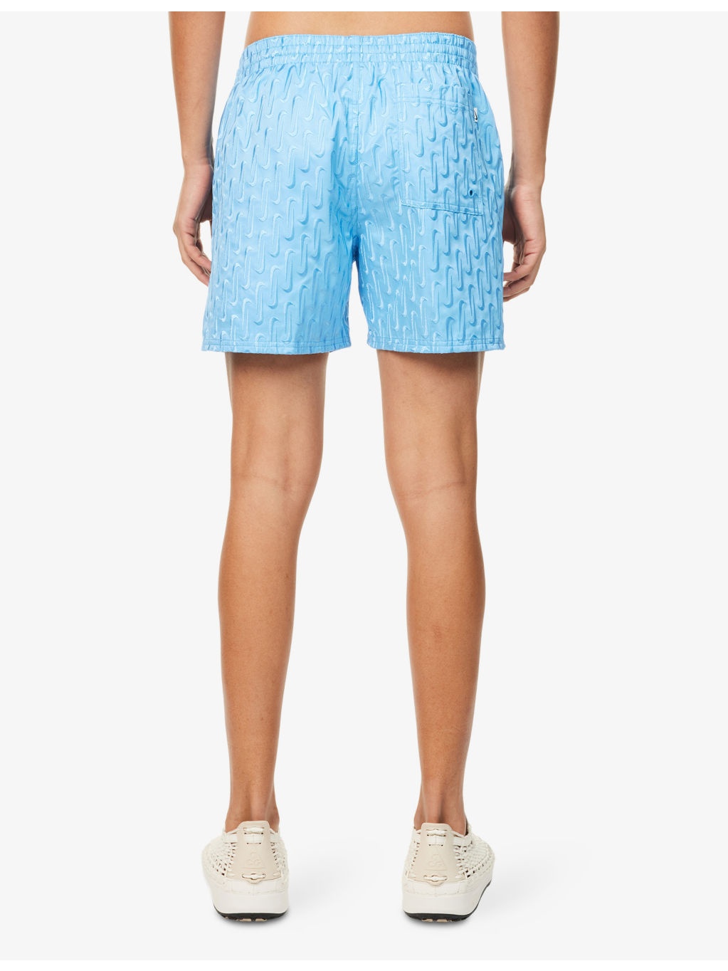 Swoosh 5in Logo-Print Woven Volley Shorts - 4