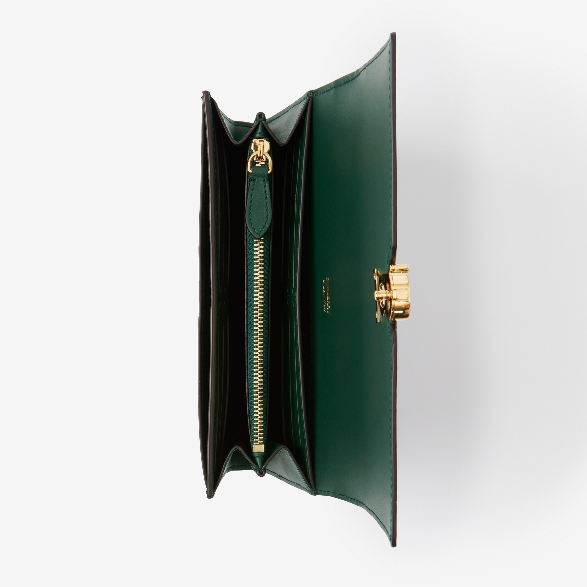 Embossed Leather TB Continental Wallet - 4