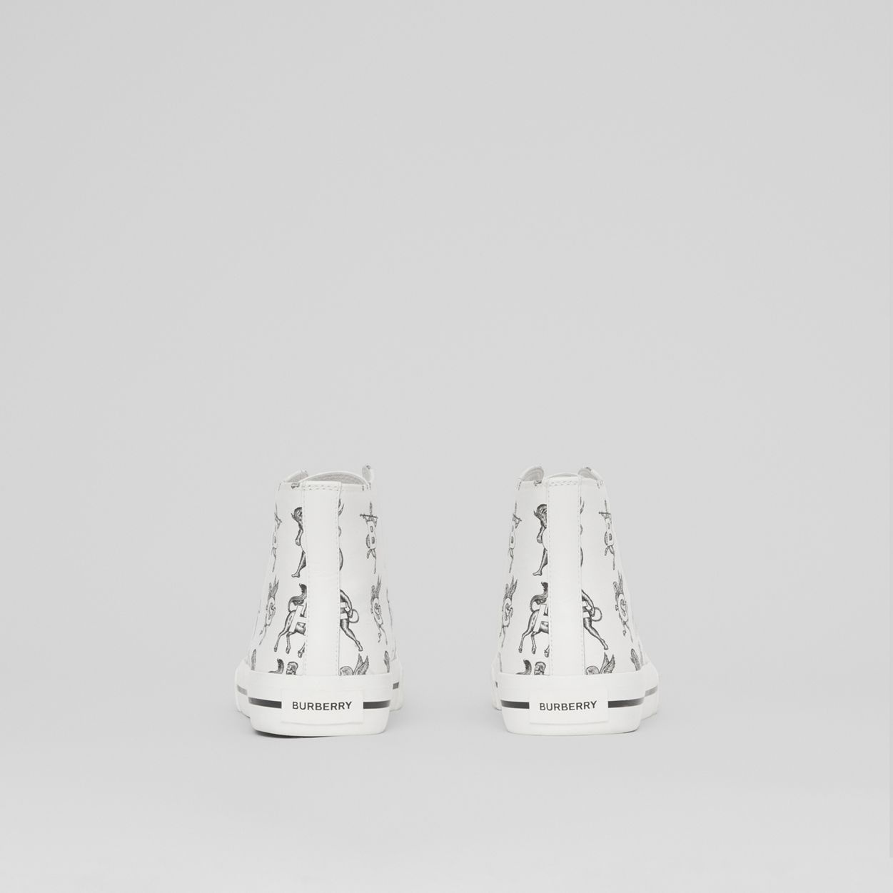 Mythical Alphabet Cotton Canvas High-top Sneakers - 6