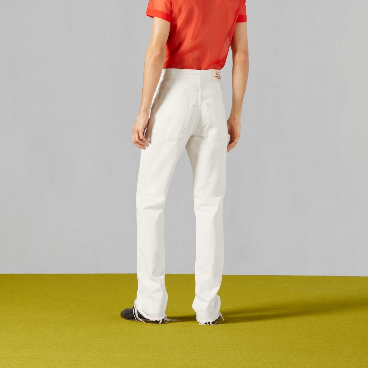 Denim pant with label - 6