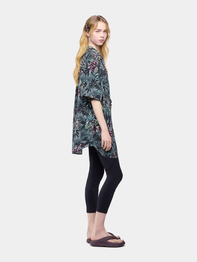 OVERSIZED SHIRT IN FLORAL-PRINTED SILK CREPE 4