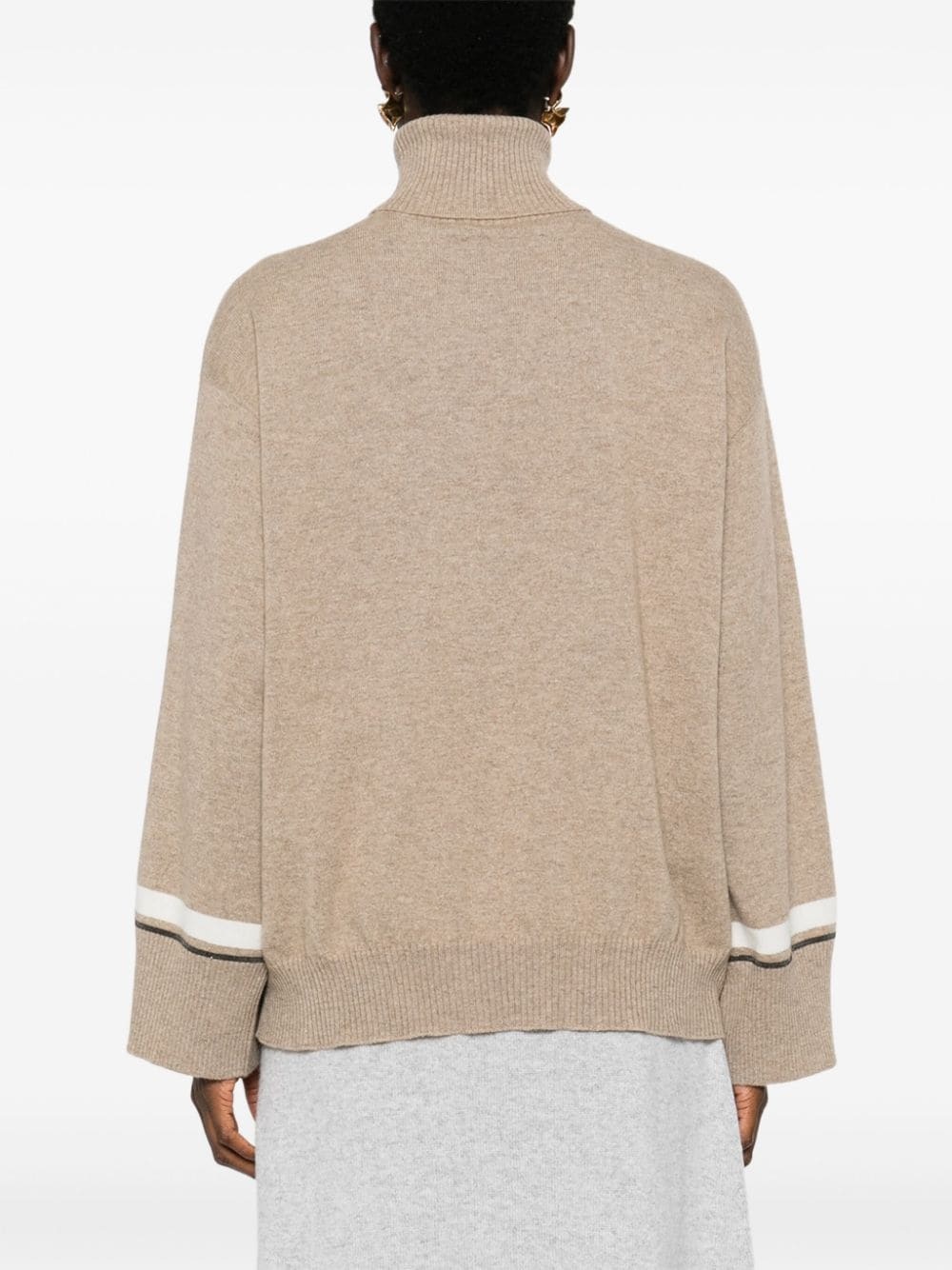 high-neck cashmere jumper - 4