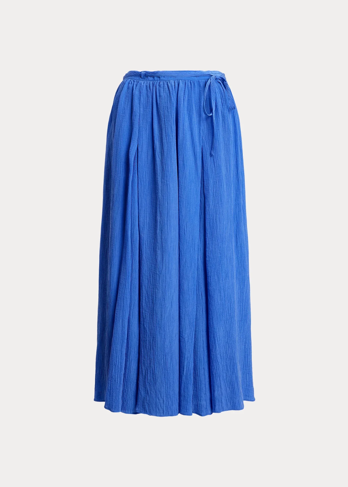 Crinkled A-Line Wrap Skirt - 1