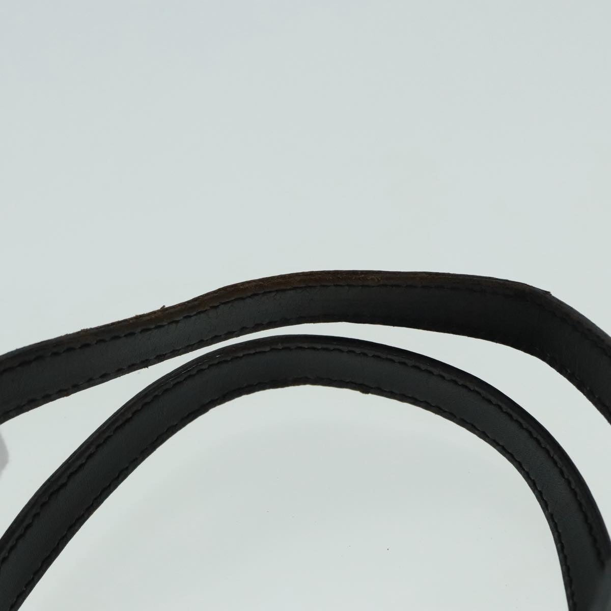 CELINE Macadam Canvas Hand Bag Pvc Black Gold - 8
