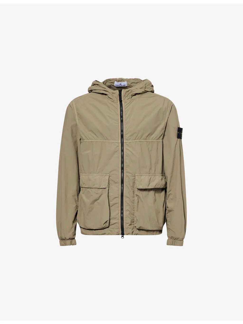 Smerigliato Hooded Short Woven Parka Jacket - 1