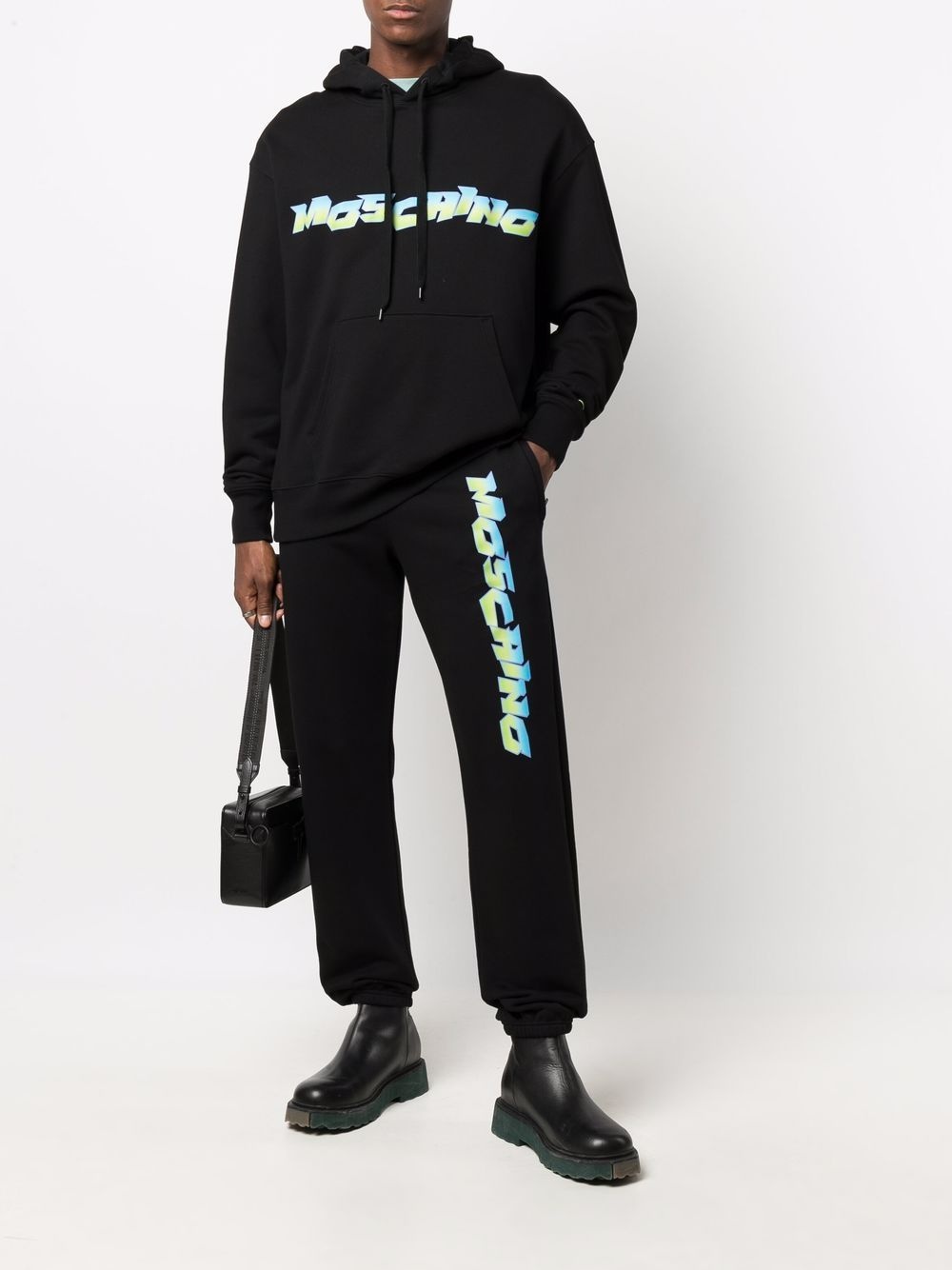 logo-print pullover hoodie - 2