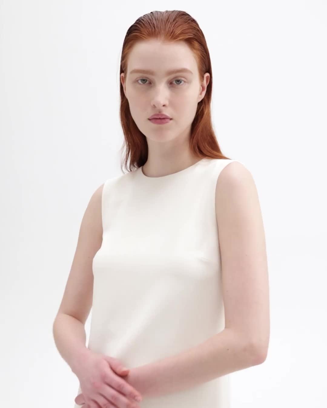 Shift Dress in Admiral Crepe - 7