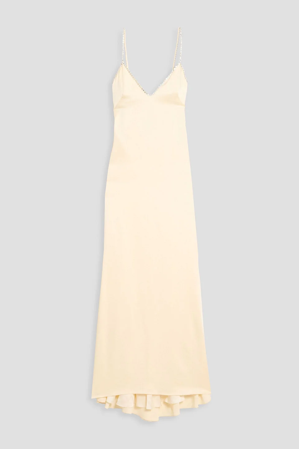 Crystal-embellished satin gown - 1