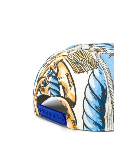 Moschino baroque-print cap outlook