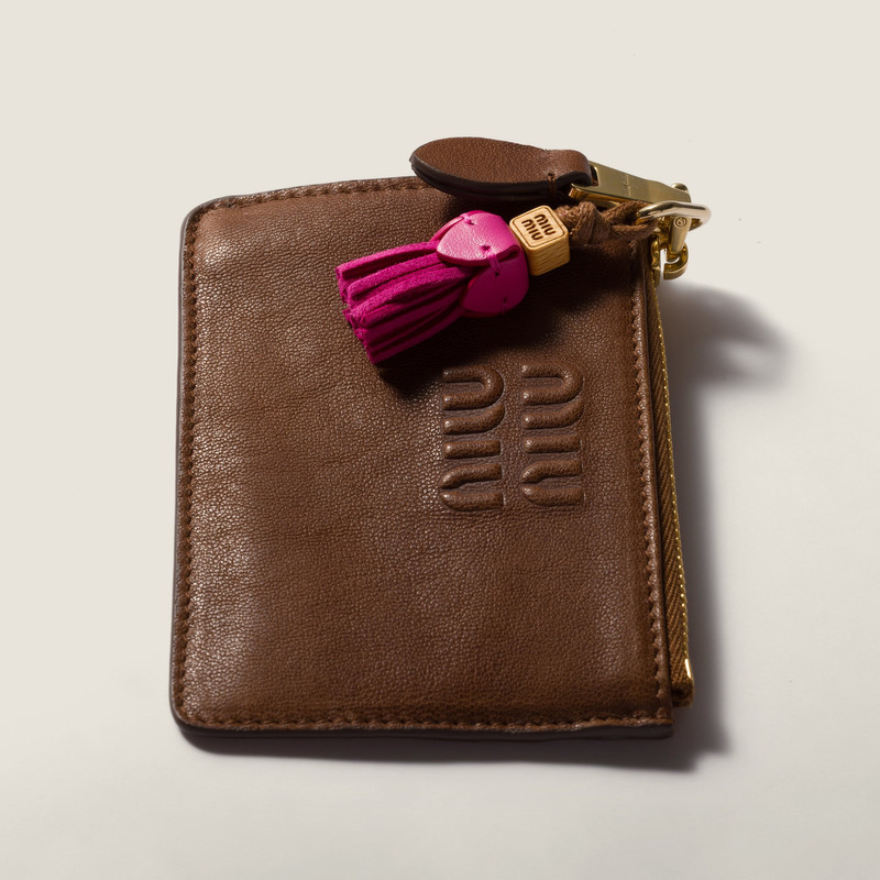 Miu Miu Leather micro trick outlook