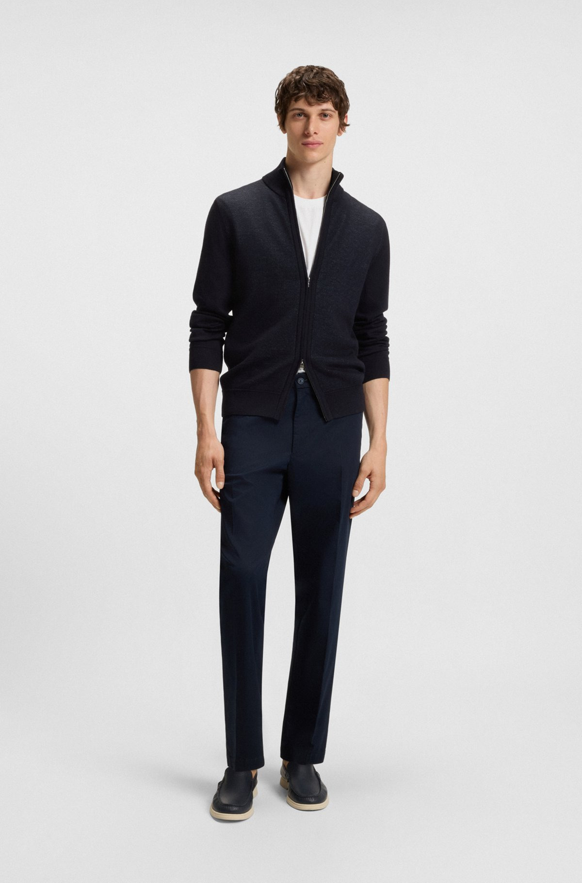 ZIP-UP CARDIGAN IN WOOL - 4