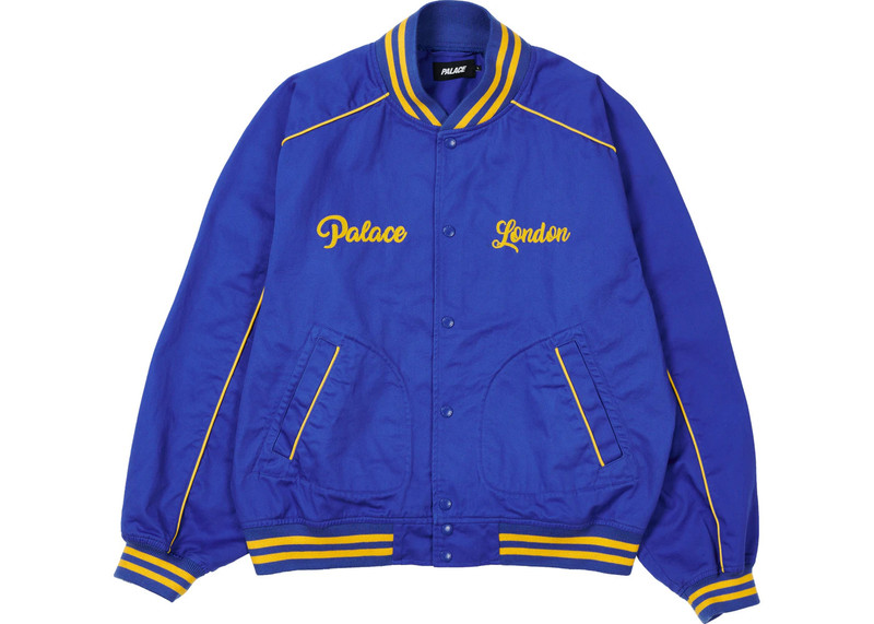 PALACE Palace Chain Stitch Bomber Jacket Blue outlook