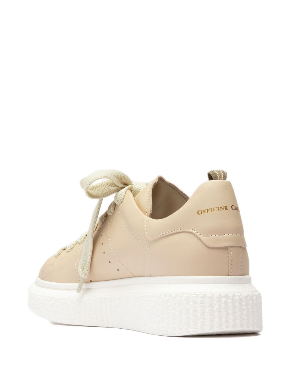 lace-up platform sneakers - 4