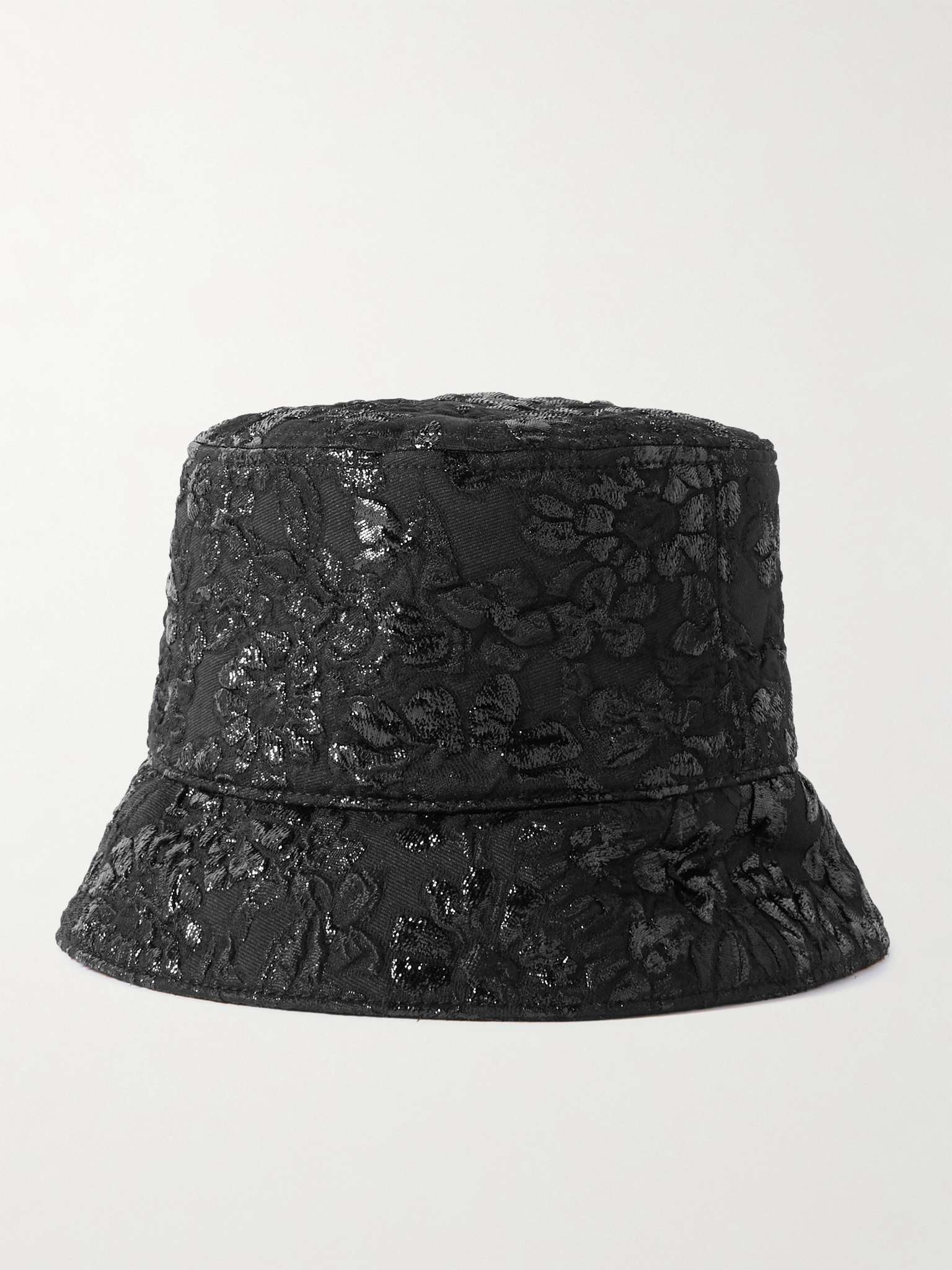 Valentino Garavani Logo-Embroidered Brocade Twill Bucket Hat - 3