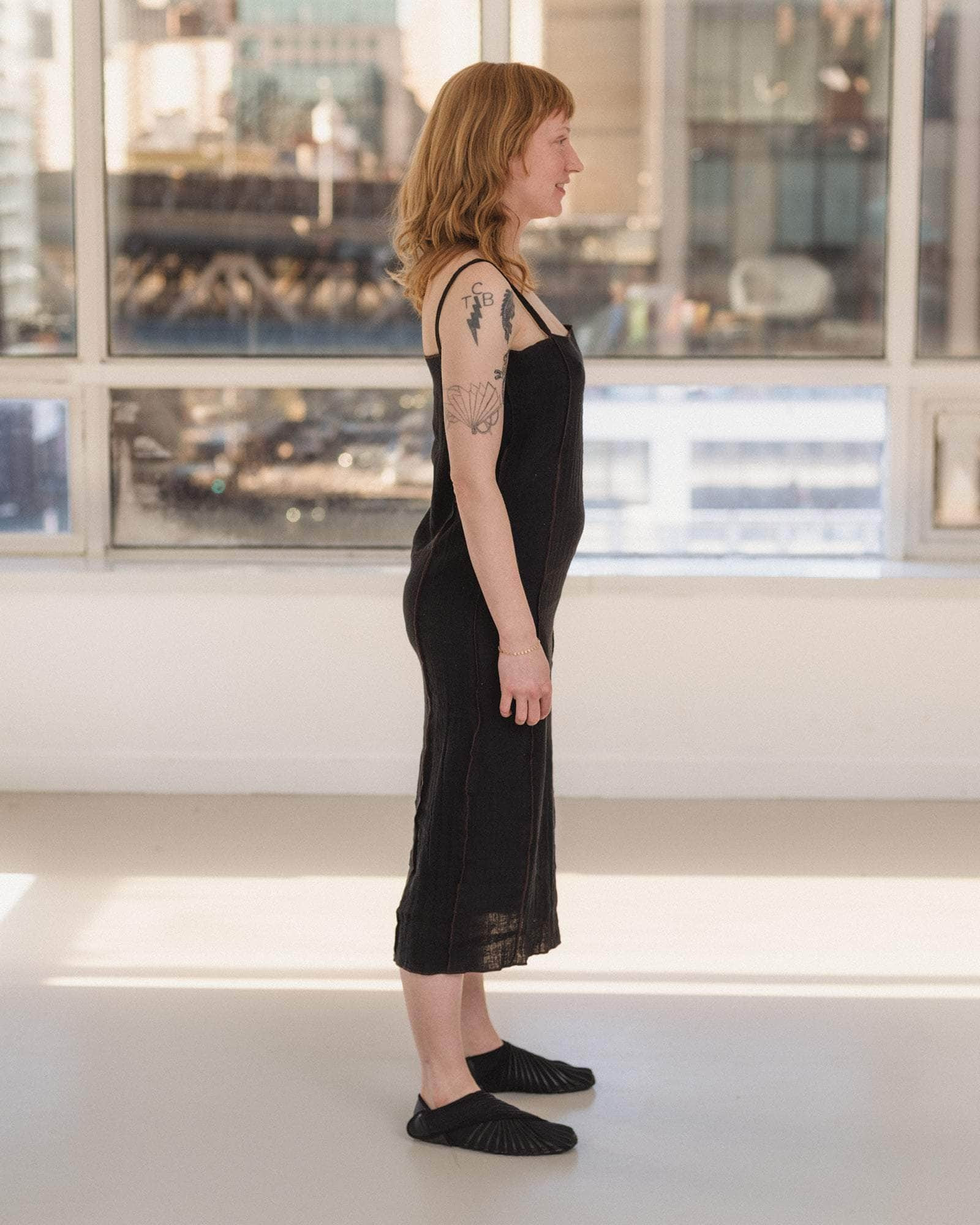 Shok Slip Dress - Crinkle Linen - 3