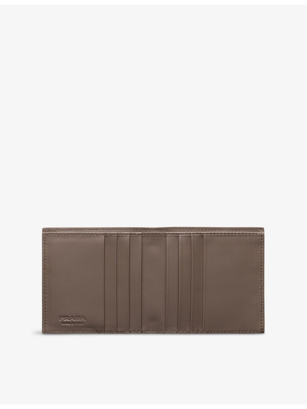 Triangle-Logo Grained Leather Wallet - 3