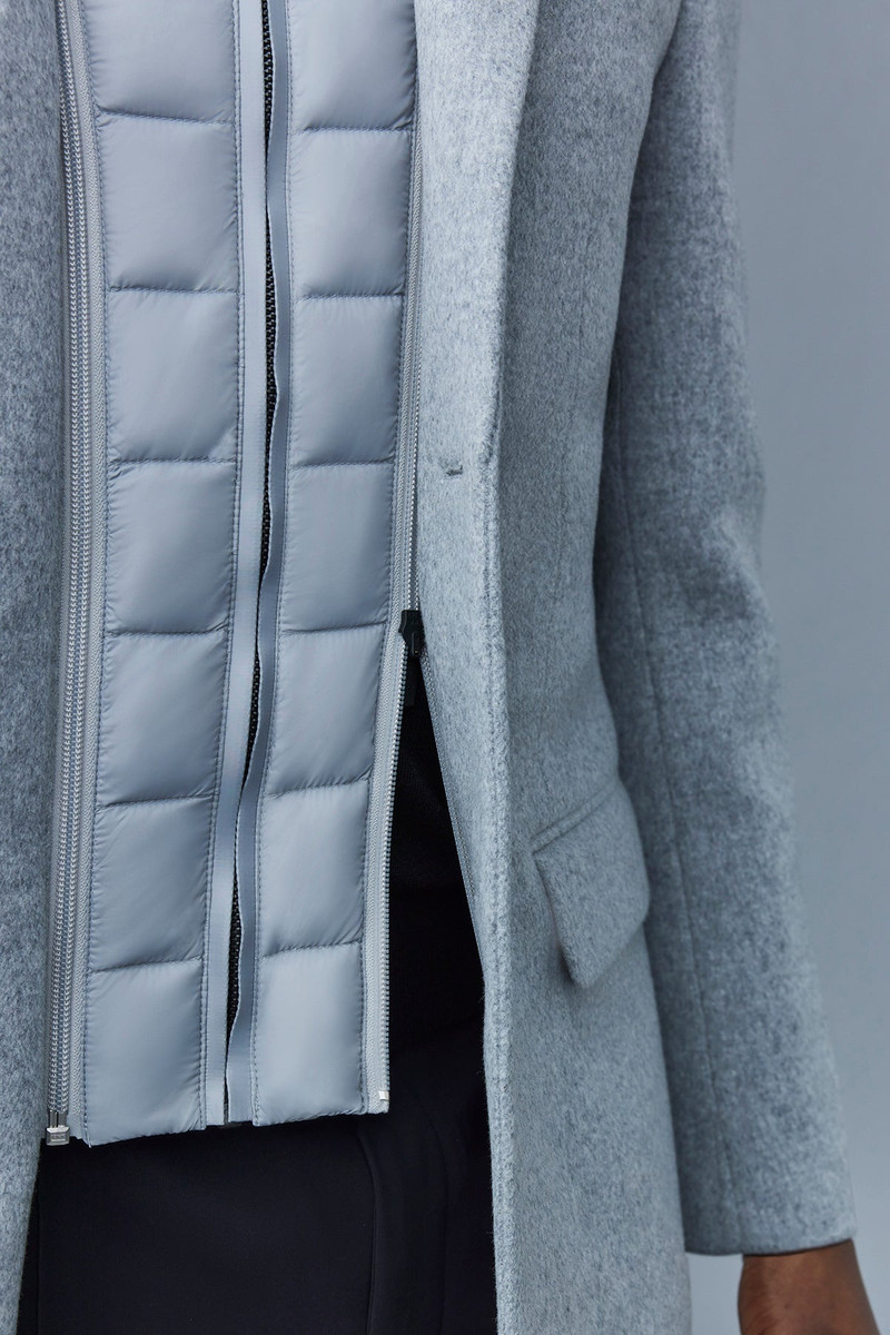 SKAI double-face wool 2-in-1 top coat with removable down liner 5