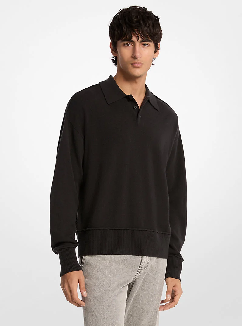 Wool Polo Sweater - 1