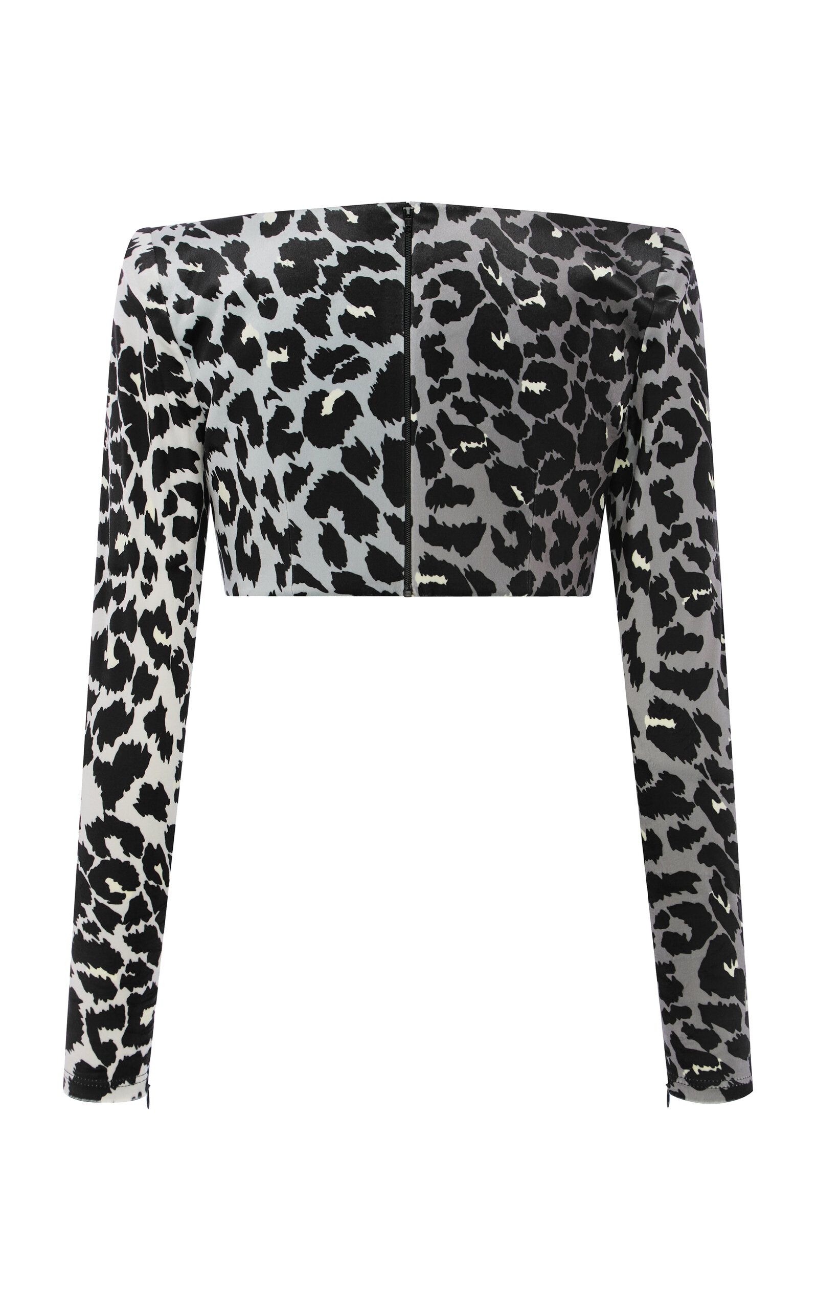 Leopard Printed Velvet Crop Top animal - 3